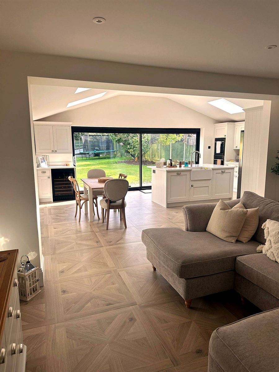 Rear extension with open-plan kitchen and living space